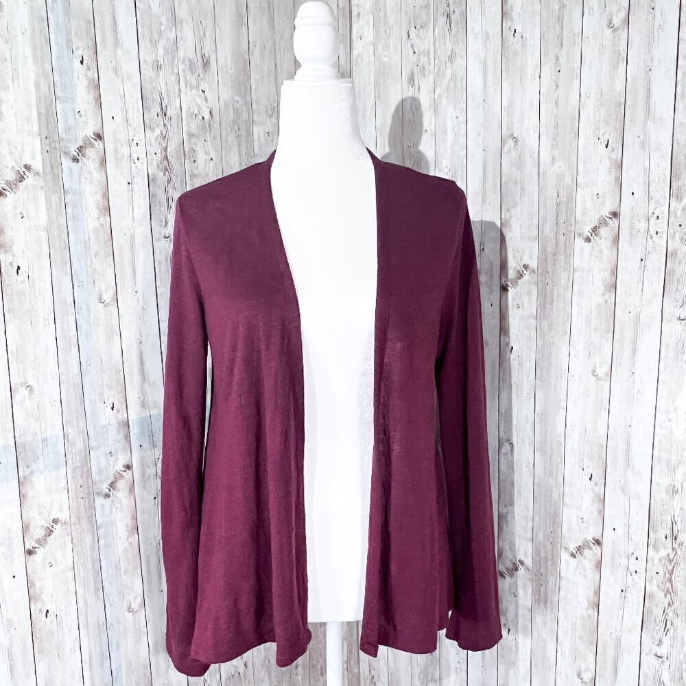 Old Navy Open Front Cardigan | Red | Maroon | Lightweight | Medium | Women's